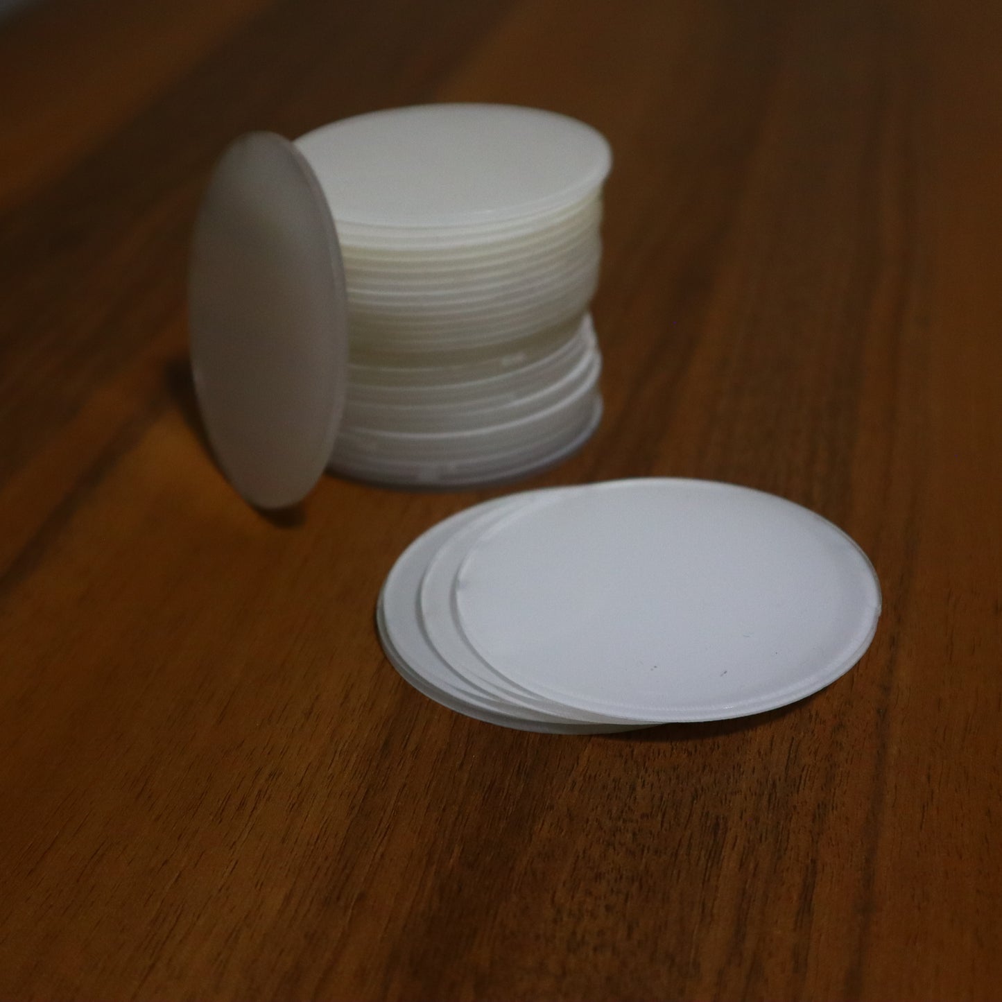 7 cm Yuvarlak Pleksi Parçalar (50 Adet) – Magnet, Anahtarlık ve DIY Kişiselleştirme Projeleri İçin