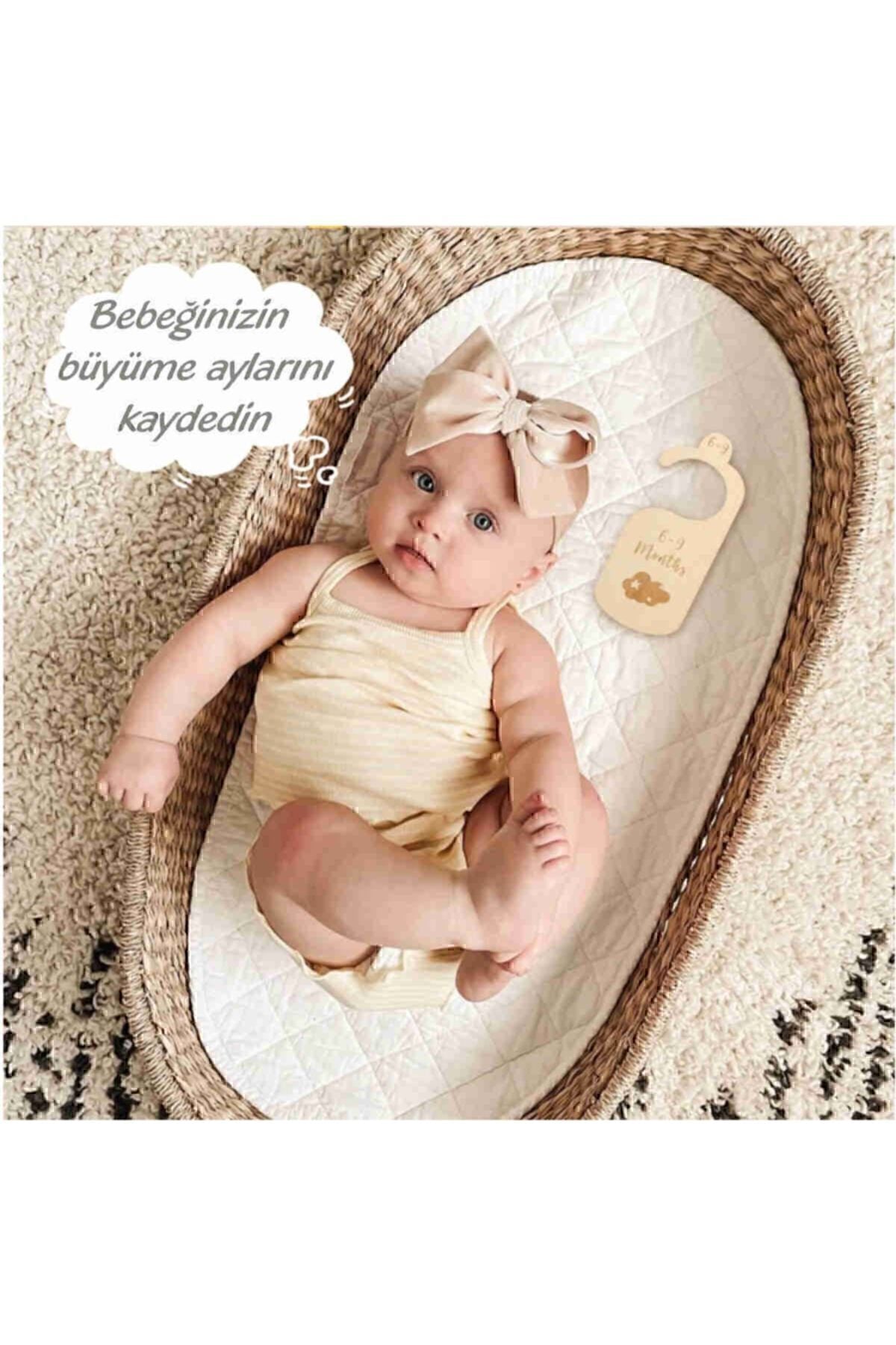 Bebek Dolap Organizer Bebek Kıyafet Ayırıcı Askılık Ayraç 0- 24 Aylık 7 Adet