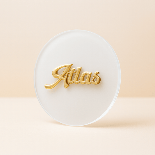 Kişiye Özel Gold İsimli Pleksi Magnet Yazısı 4 Cm