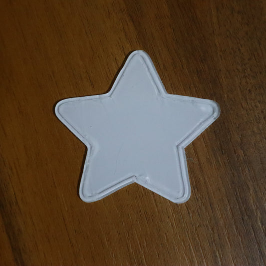 7 cm Yumuşak Kenarlı Çizgili Yıldız Magnet – Modern Yıldız Tasarım Bebek Şekeri & Hediyelik (50 Adet)