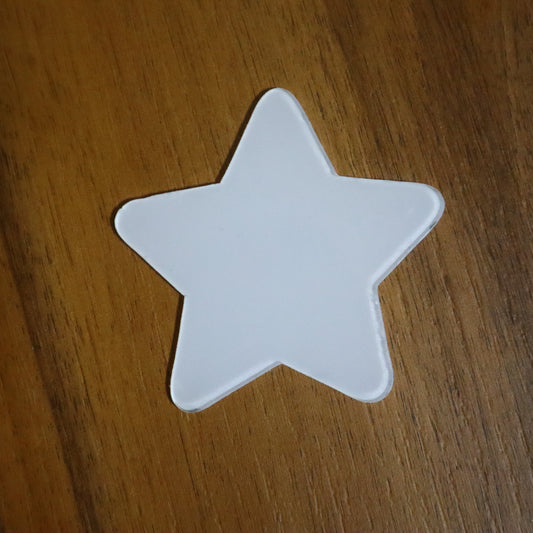 7 cm Yumuşak Kenarlı Yıldız Magnet – Minimal Düz Yıldız Tasarım Bebek Şekeri & Hediyelik (50 Adet)
