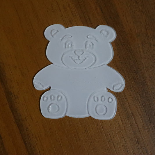 7 cm Çizgili Ayıcık Magnet – Detaylı Ayıcık Tasarım Bebek Şekeri & Hediyelik (50 Adet)