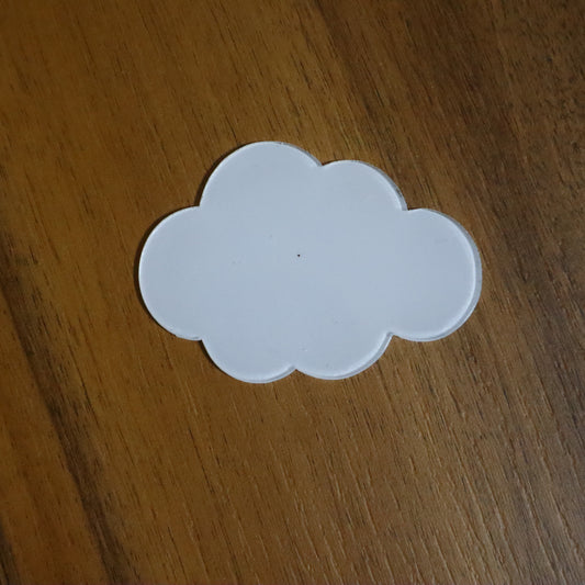 7 cm Yatay Bulut Magnet – Minimal Sevimli Bulut Tasarım Bebek Şekeri & Hediyelik (50 Adet)