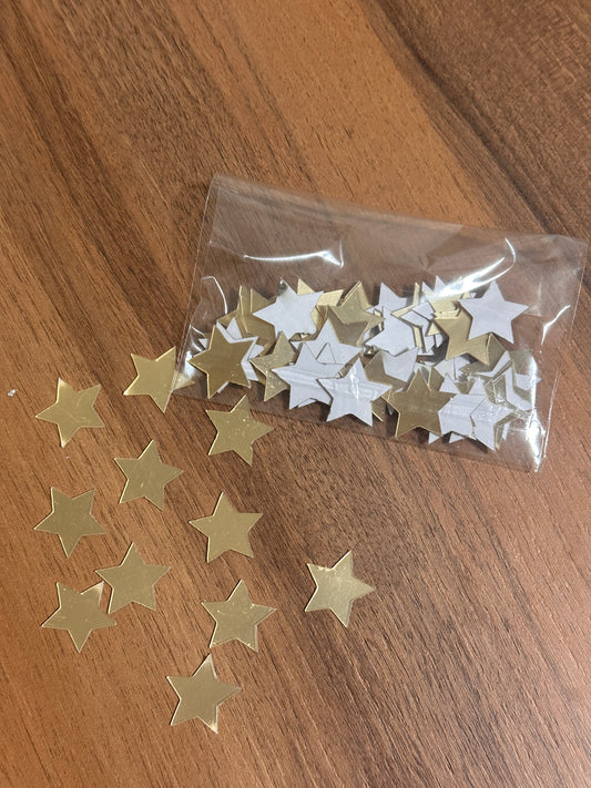 ⭐ Dekoratif Yıldız Süsleri – Pleksi & Ayna Yüzey